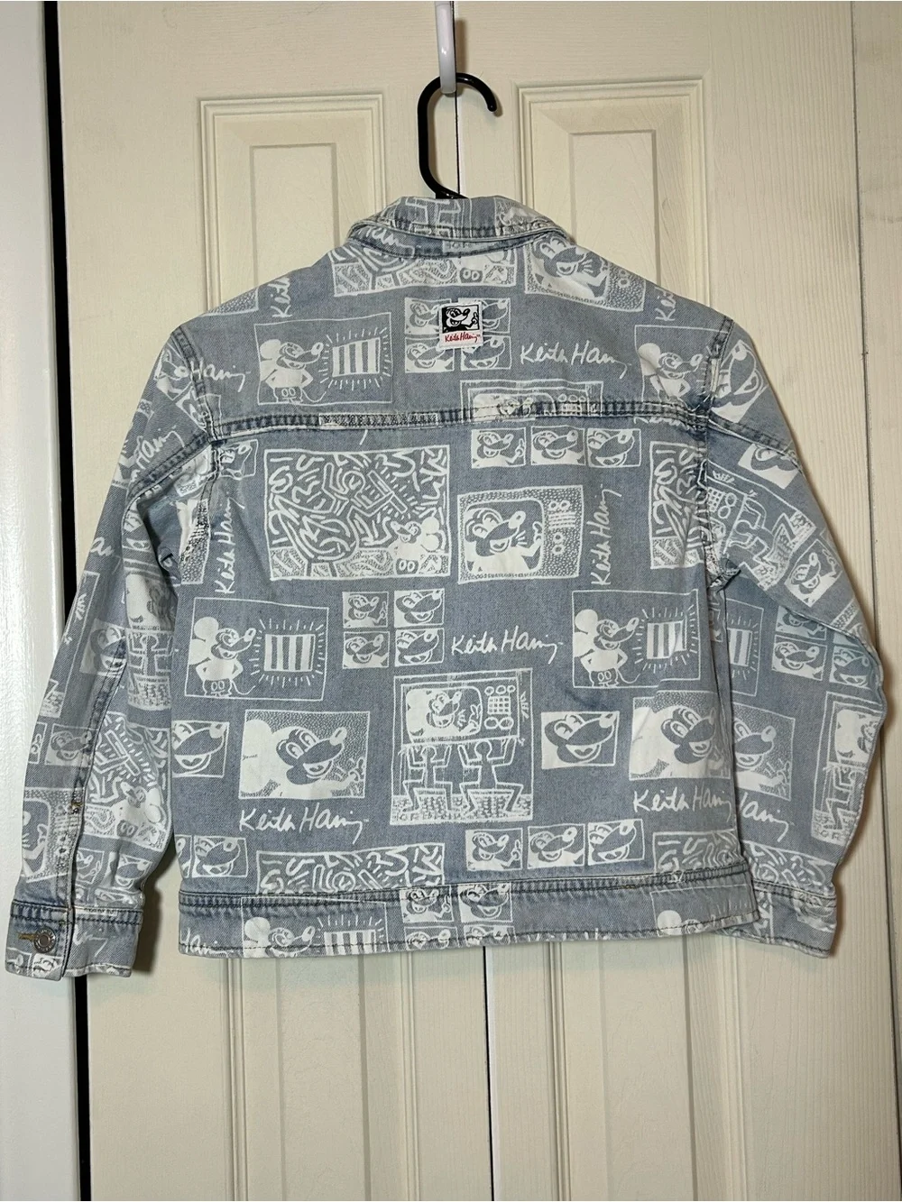 Disney Mickey Mouse H&M x Keith Haring Girls' Denim Jacket Size M (8/10)